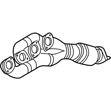 BMW 18-40-7-575-126 Exchange. Exhaust Manifold With Catalyst