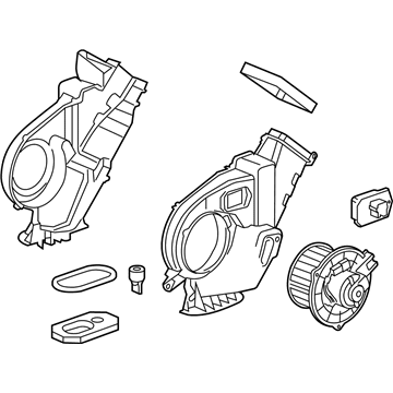 GM 19129796 Case, Auxiliary A/C Evaporator & Blower