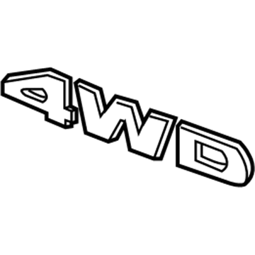 Honda 75719-SZA-A01 Emblem, Rear (4Wd)
