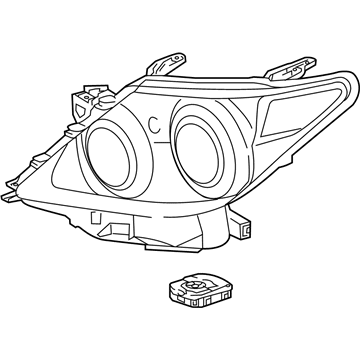 Lexus 81185-60F80 Headlamp Unit With Gas, Left