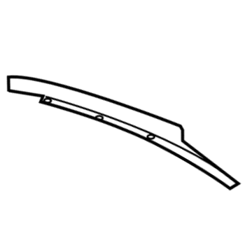 GM 15272735 Applique Asm-Front Side Door Window Frame Rear