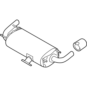 Toyota SU003-09543 Muffler & Pipe