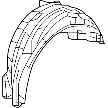 Honda 74592-TR0-G01 Fender, L. RR. (Inner)