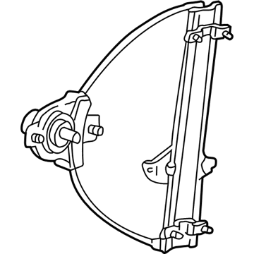 Hyundai 82403-25010 Front Left Power Window Regulator Assembly