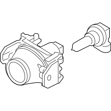 Ford 6E5Z-15200-A Fog Lamp Assembly