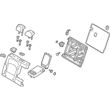 Hyundai 89400-G3090-PXD Back Assembly-RR Seat RH