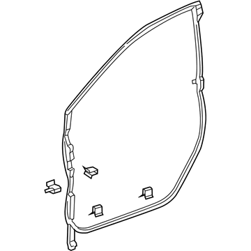 Honda 72350-TRT-A03 WEATHERSTRIP, L. FR.