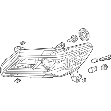 Acura 33101-TX6-A11 Right Headlight