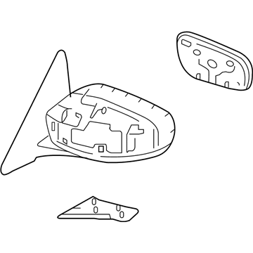 Infiniti 96301-JK61B Mirror Assembly-Door, RH