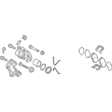 Kia 58130H9600 Front Brake Assembly, Right