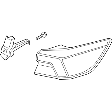 Ford LJ6Z-13404-C LAMP ASY - REAR, STOP AND FLAS