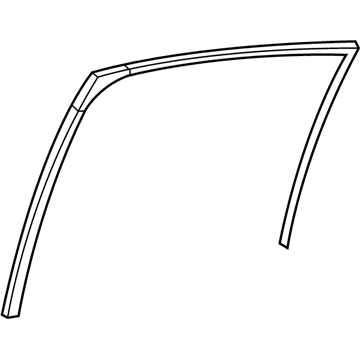 Lexus 68152-06230 Run, RR Door Glass