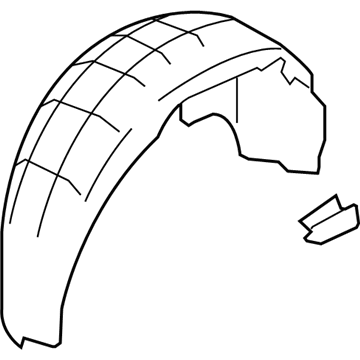 Infiniti 76749-3WU0A Protector-Rear Wheel House, LH