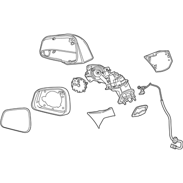 GM 95423284 Mirror Assembly