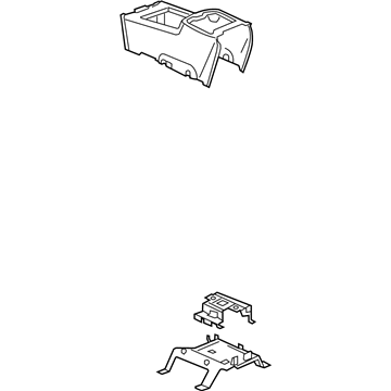 GM 22889201 Compartment Asm-Front Floor <See Guide/Bfo> *Titanium