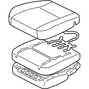 Toyota 71420-0C070-B2 Cushion Assembly, Front Sea