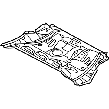 Toyota 58211-01050 Pan, Center Floor