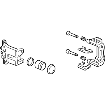 Acura 45019-SEA-J02 Caliper Sub-Assembly, Left Front