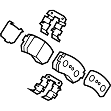 Kia 58302D3A70 Pad Kit-Rear Disc Brake