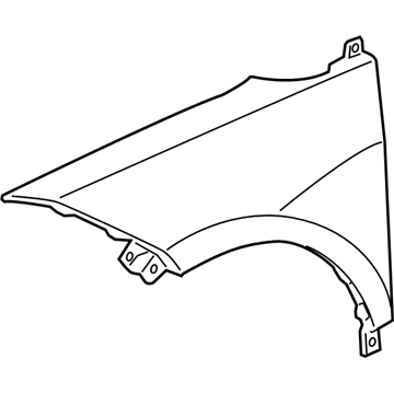 Acura 60261-STK-A90ZZ Panel, Left Front Fender (Dot)