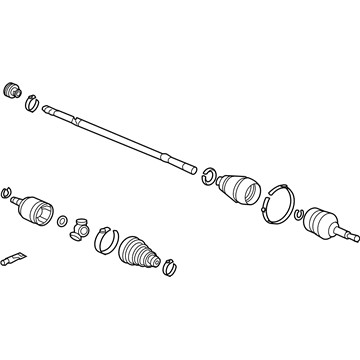 Acura 44306-SJA-000 Driveshaft Assembly, Driver Side