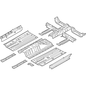 Kia 65100B2300 Panel Assembly-Floor Center