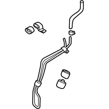 Nissan 49721-2Y900 Hose & Tube Assy-Power Steering