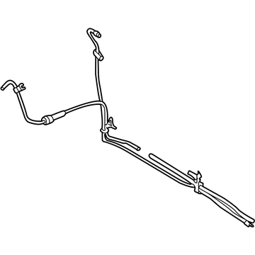 Nissan 49725-2Y901 Hose-Return, Power Steering