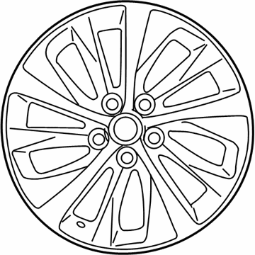 Lexus 42611-50670 Wheel, Disc