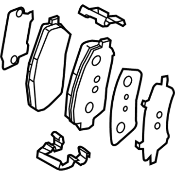 Kia 581012SA00 Pad Kit-Front Disc BRAK