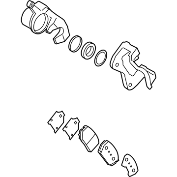 Kia 581302T250 Front Brake Assembly, Right