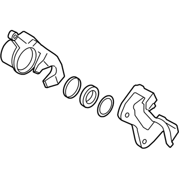 Kia 581802TA25 Front Brake Caliper Kit, Left