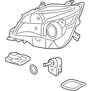 Lexus 81145-60E91 Headlamp Unit With Gas, Right