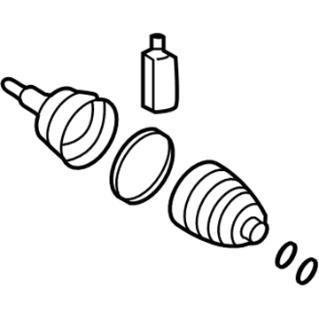 Hyundai 49580-C1300 Joint & Boot Kit-Front Axle Wheel