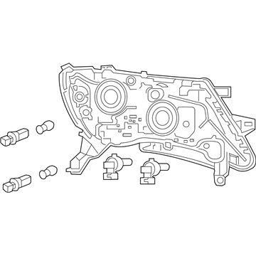 Nissan 26010-9PF9A Lamp Assembly - Head, RH