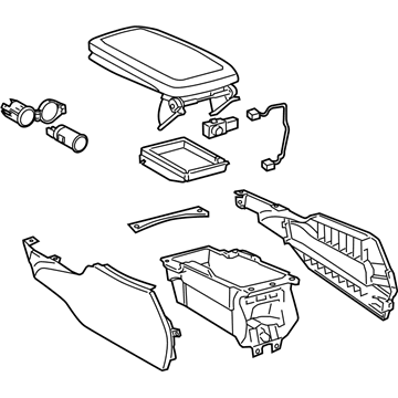 Lexus 58810-30C22-B1 Box Assembly, Console