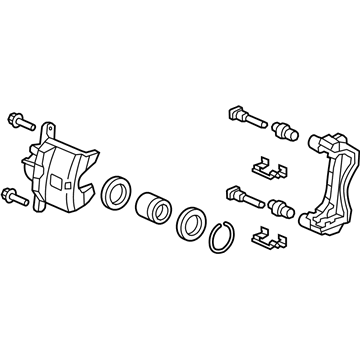 Honda 45018-SZT-A00 Caliper Sub-Assembly, Right Front