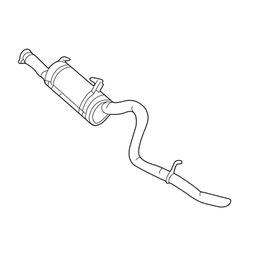 Ford YC3Z-5230-AC Muffler & Pipe