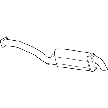 GM 15229357 Muffler Asm-Exhaust (W/ Exhaust Pipe & Tail Pipe)