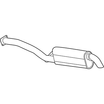 GM 15131903 Muffler Asm-Exhaust (W/ Exhaust Pipe & Tail Pipe)