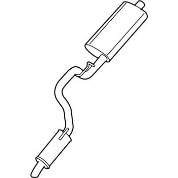 Mopar 52125078AH MUFFLER-Exhaust