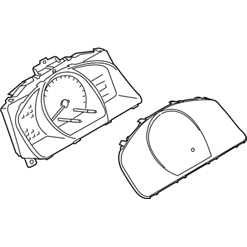 Nissan 24810-3LM0B Instrument Cluster Speedometer