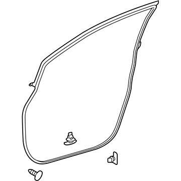 Lexus 67861-48070 Weatherstrip, Front Door, RH