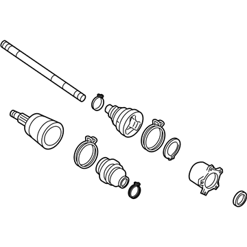 Infiniti 39601-CG200 Shaft Assembly-Rear Drive, L