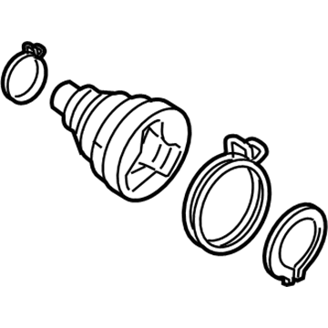 Infiniti C9GDA-7S025 Repair Kit-Dust Boot, Rear Drive Shaft