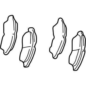 Lexus 04465-30080 Front Disc Brake Pad Kit