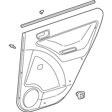 Toyota 67640-02C20-B0 Door Trim Panel