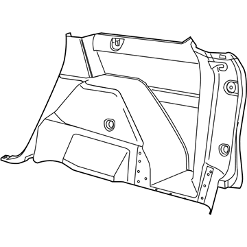 Mopar 1CU67DX9AD Panel-Quarter Trim