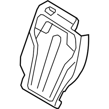 BMW 52-20-7-319-569 Foam Section, Backrest, Left