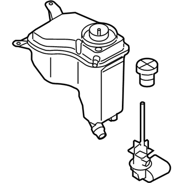 BMW 17-13-7-640-515 Engine Coolant Recovery Tank